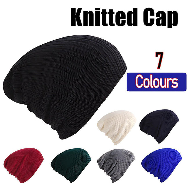 Winter Thermal Warm Women Men Hat Slouch Baggy Hat Beanie Ski Knitted Cap