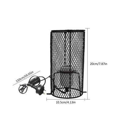 200W E27 Reptile Ceramic Heat Lamp Holder Light Bulb Switch Cage Pet Brooder