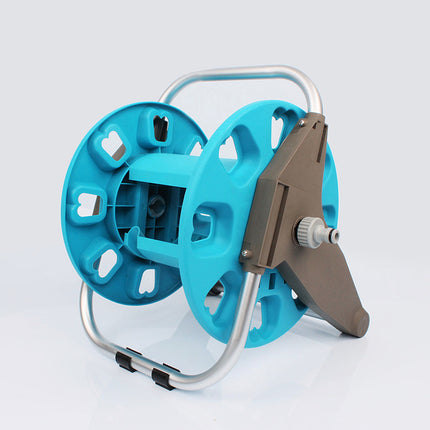 30M Garden Water Hose Reel Rack Heavy Duty Portable Pipe Holder Outdoor Storage