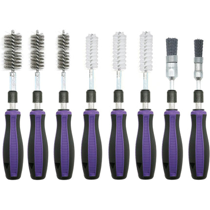 19PCS Engine Injector Seat and Shaft Cleaning Tool Kit Injector Washing Kit