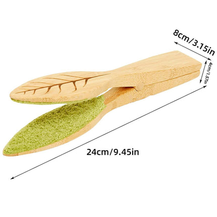 Portable Handheld Leaf Cleaning Brush for Potted Plants and Garden Care Tool