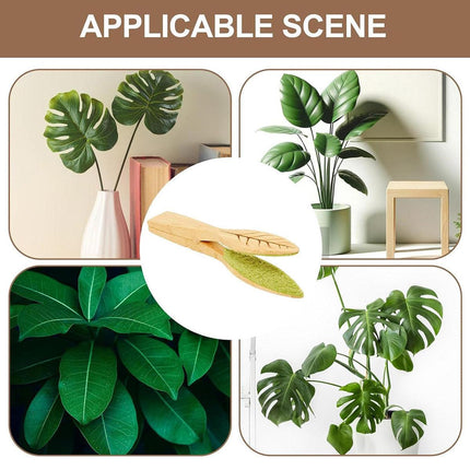 Portable Handheld Leaf Cleaning Brush for Potted Plants and Garden Care Tool