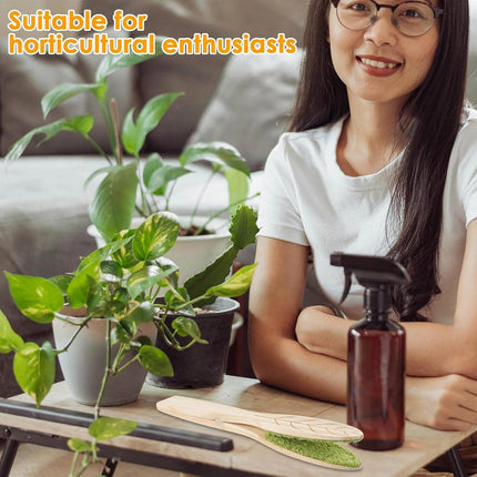 Portable Handheld Leaf Cleaning Brush for Potted Plants and Garden Care Tool
