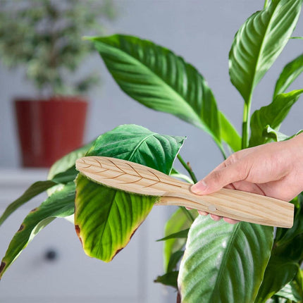 Portable Handheld Leaf Cleaning Brush for Potted Plants and Garden Care Tool