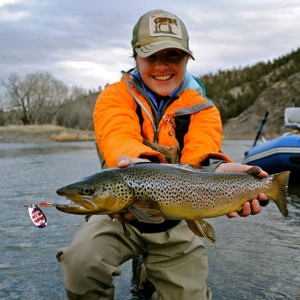 Lure Bait Composite Rotating Spoon 3.5-8g Feather Hook Metal Artificial Lure