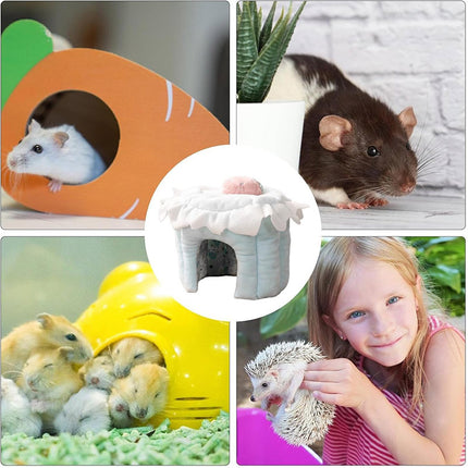 Hamster Shelter Shelter House Hamster Nest Small Pet Hideout Habitat Cage Accessory