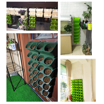 4PCS Wall Mounted Planter Flower Rack for Indoor Outdoor Garden Planters Decor