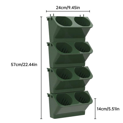 4PCS Wall Mounted Planter Flower Rack for Indoor Outdoor Garden Planters Decor