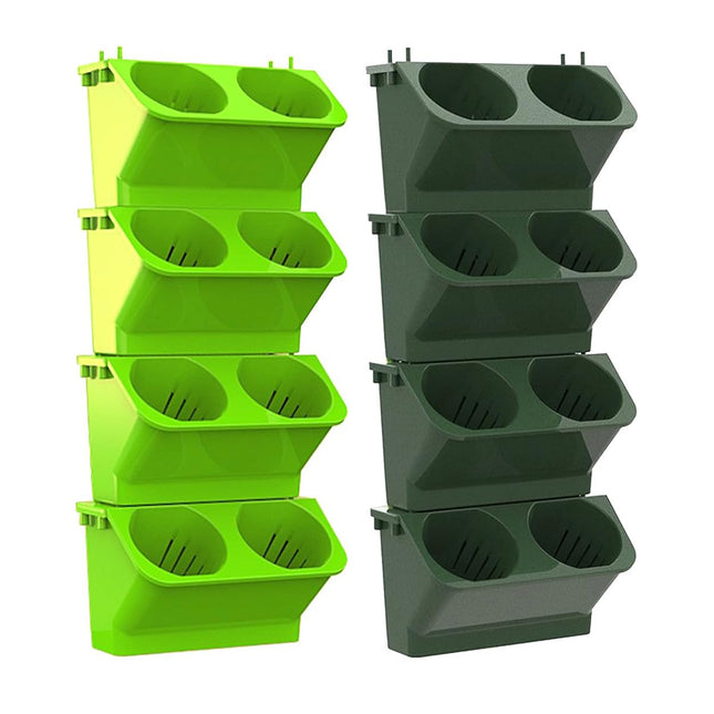 4PCS Wall Mounted Planter Flower Rack for Indoor Outdoor Garden Planters Decor