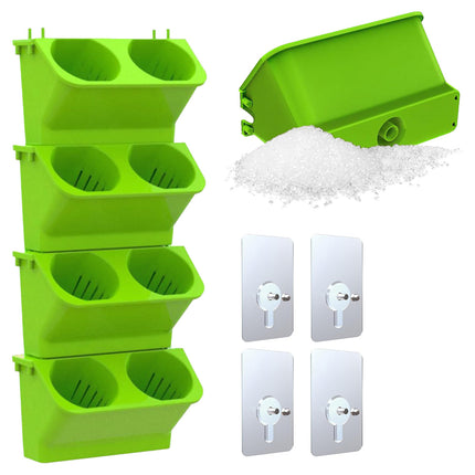 4PCS Wall Mounted Planter Flower Rack for Indoor Outdoor Garden Planters Decor