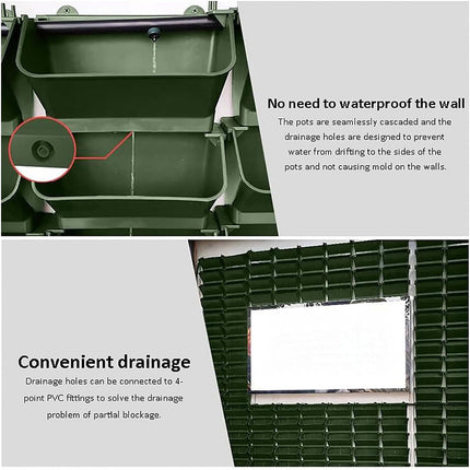 4PCS Wall Mounted Planter Flower Rack for Indoor Outdoor Garden Planters Decor