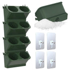 4PCS Wall Mounted Planter Flower Rack for Indoor Outdoor Garden Planters Decor