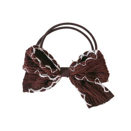 Womens Bow Hair Tie Elastic Scrunchie Cute Ribbon Hairband Ponytail Holder
