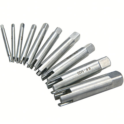 10Pcs Screw Extractor Set Metric M4-M22 Stripped Screw Remover Kit Pro Tool