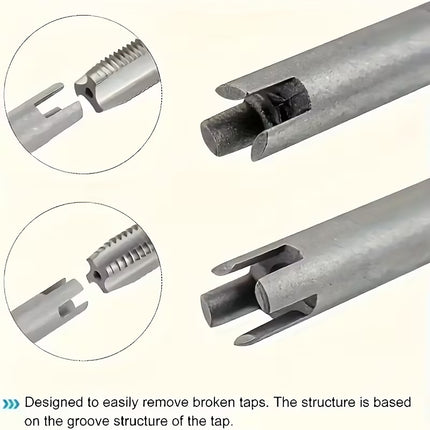10Pcs Screw Extractor Set Metric M4-M22 Stripped Screw Remover Kit Pro Tool
