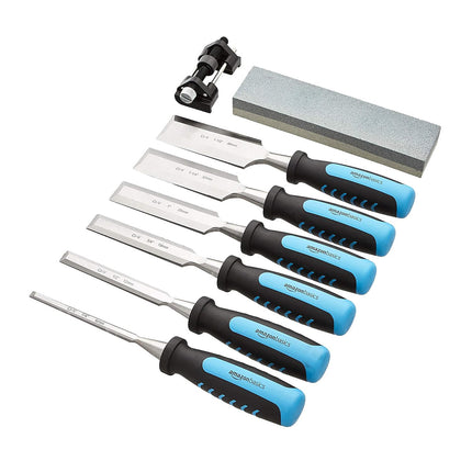8Pcs Chrome Vanadium Steel Woodworking Tools Set In Storage Case DIY Workshop