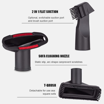 6pcs Vacuum Cleaner Accessory Suction Head Suitable for 32mm Inner Diameter Fit