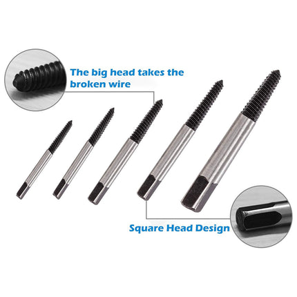11Pcs Screw Extractor and Tap Wrench Set With Drill Bits For Woodwork Car Repair