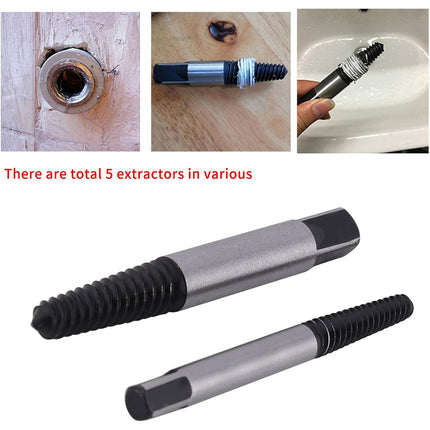 11Pcs Screw Extractor and Tap Wrench Set With Drill Bits For Woodwork Car Repair