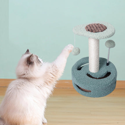 Cat Climbing Toy Small Jump Platform with Claw Scratching Board for Kittens Play