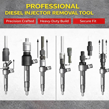 8Pcs Mercedes Diesel Injector Extractor Set Fuel Injector Puller Engine Repair