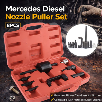 8Pcs Mercedes Diesel Injector Extractor Set Fuel Injector Puller Engine Repair