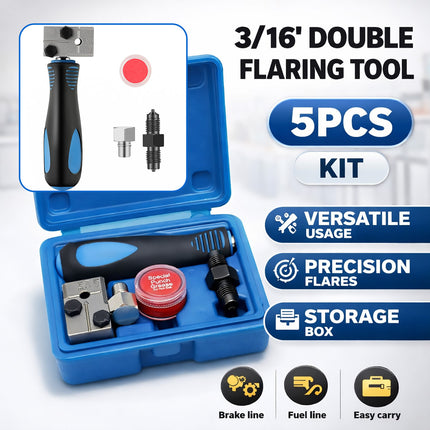 Brake Line Flaring Tool Kit Copper Tube Expander forAutomotive Pipe Fuel Flaring