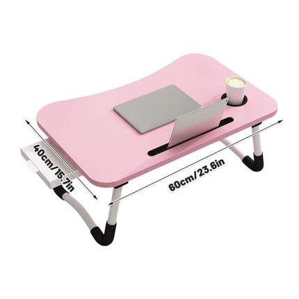 Folding Bed Desk Floor Computer Small Table Portable Adjustable Sturdy Durable