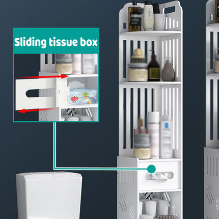 Bathroom Corner Storage Rack Durable Floor-Standing Storage Rack Space Saving