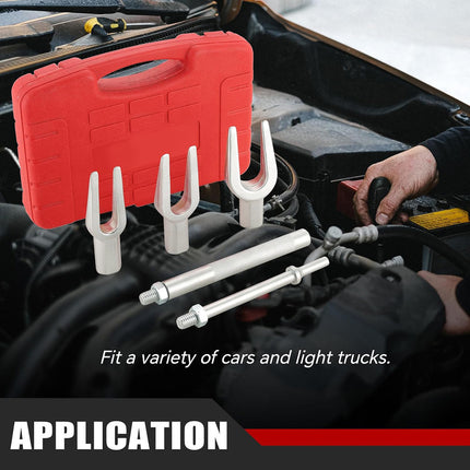 5 Pcs U Shaped Ball Joint Puller Separator Kit Auto Suspension Tie Rod Tool Set