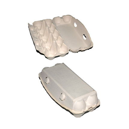 150PCS Paper Egg Tray 10 Slot Molded Pulp Leak-Proof for Egg Packaging Use