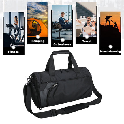 Fitness Gym Travel Duffel Bag with Wet Dry Separation Shoulder Tote Luggage Use