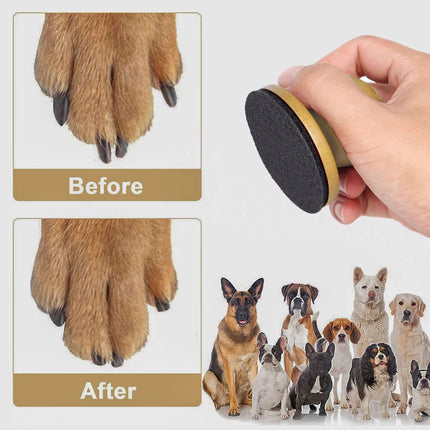 Wooden Dog Nail Sharpening Board Round Pet Grooming Tool Nail Repair Training