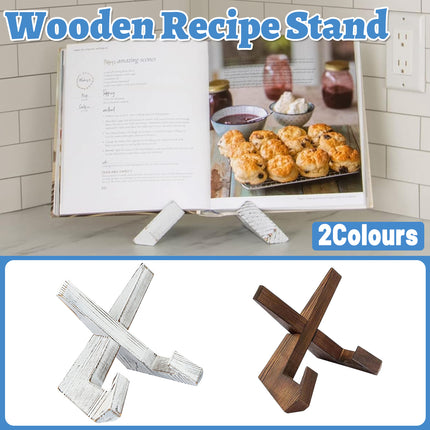 Wooden Plate Stand Rack Display Holder Wooden Support Desktop Reading Stand
