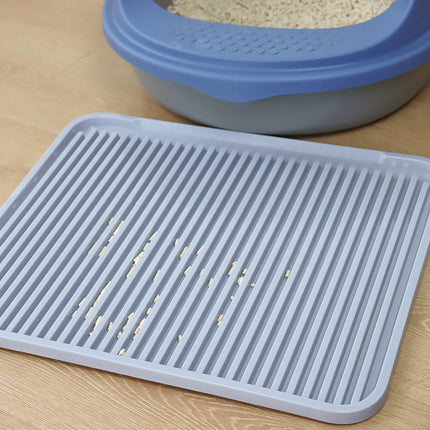 Cat Litter Mat Anti Splash Pet Toilet Pad Reusable Double Layer Litter Box Mat