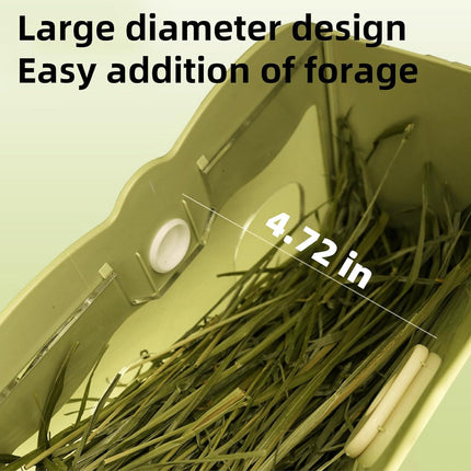 Rabbit Guinea Pig Hay Feeder Rack Internal External Fixed Grass Feeding Basin