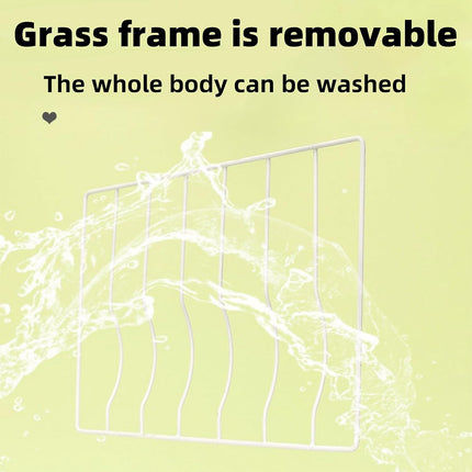 Rabbit Guinea Pig Hay Feeder Rack Internal External Fixed Grass Feeding Basin