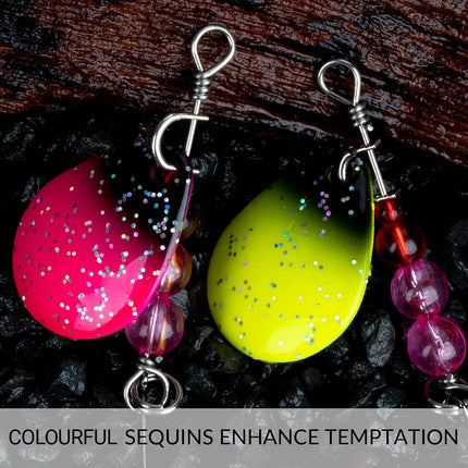 2.2g Spinner Baits Fishing Lures Kit for Trout Bass Freshwater Fishing Tackle