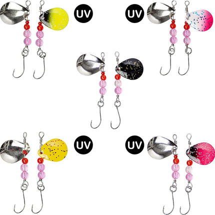 2.2g Spinner Baits Fishing Lures Kit for Trout Bass Freshwater Fishing Tackle