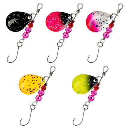 2.2g Spinner Baits Fishing Lures Kit for Trout Bass Freshwater Fishing Tackle