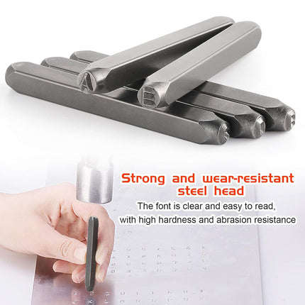 Punch Stamp Set 3/4MM Steel Letter Number Stamping Tool Kit Durable Sturdy