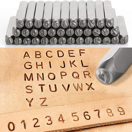Punch Stamp Set 3/4MM Steel Letter Number Stamping Tool Kit Durable Sturdy