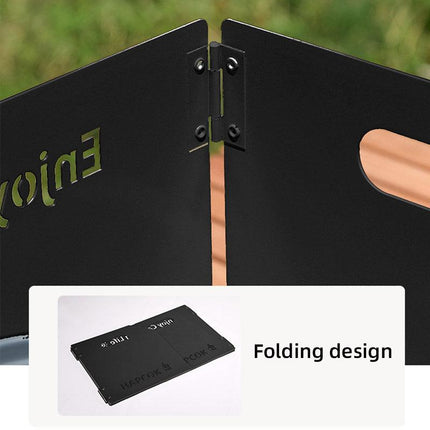 Outdoor Camping Tri Fold Board Portable Folding Windproof Windshield Protector