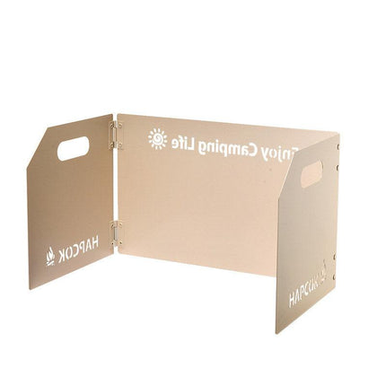 Outdoor Camping Tri Fold Board Portable Folding Windproof Windshield Protector