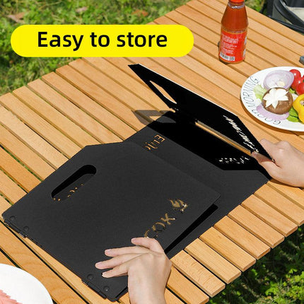 Outdoor Camping Tri Fold Board Portable Folding Windproof Windshield Protector