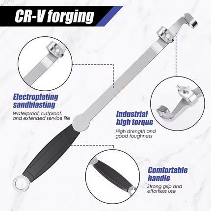 Wrench Extension Force Rod 40cm Long Power Bar for Car Repair Bolt Removal Use
