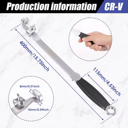 Wrench Extension Force Rod 40cm Long Power Bar for Car Repair Bolt Removal Use