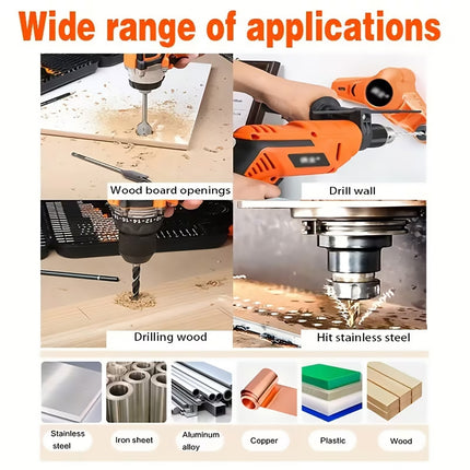 100Pcs MultiFunctional Drill Bit Set Woodworking Carpenter Tools For DIY Use