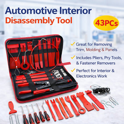 Car Trim Removal Tool Kit Auto Dash Radio Stereo Panel Lever Set For Installing