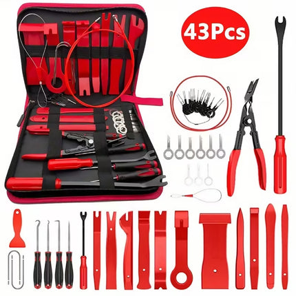 Car Trim Removal Tool Kit Auto Dash Radio Stereo Panel Lever Set For Installing